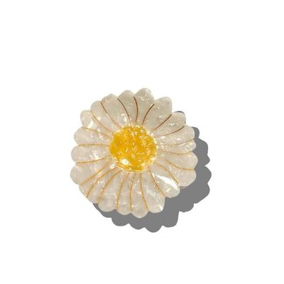 Solar Eclipse Daisy Flower Hair Claw