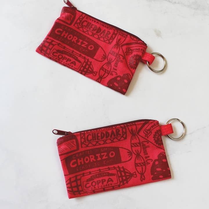 Calhoun &amp; Co. NY Zipper Card Pouch Charcuterie