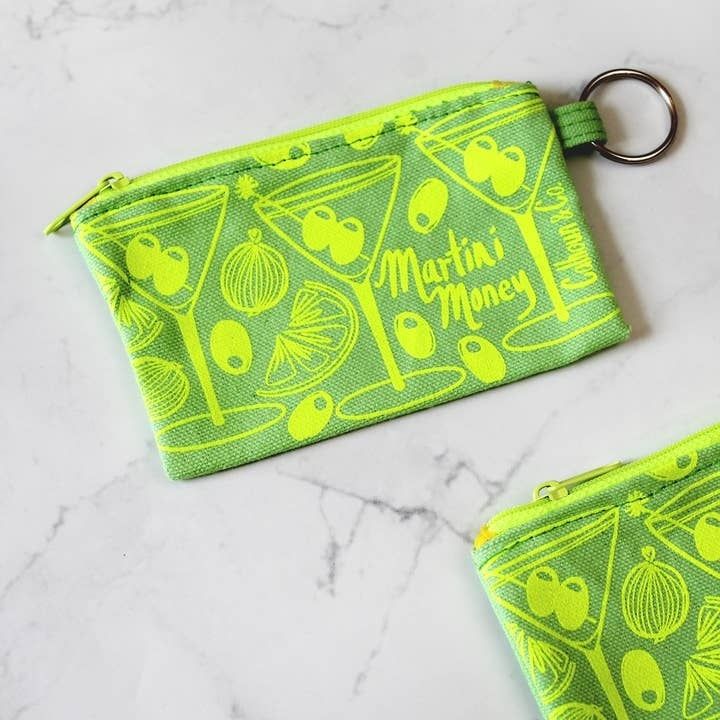 Zipper Card Pouch Martini