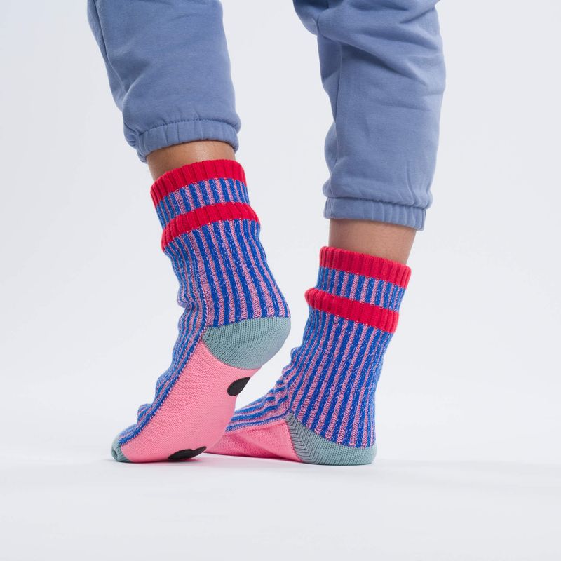 Verloop Gym House Socks Pink Cobalt