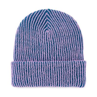 Verloop Simple Rib Beanie Teal Lilac