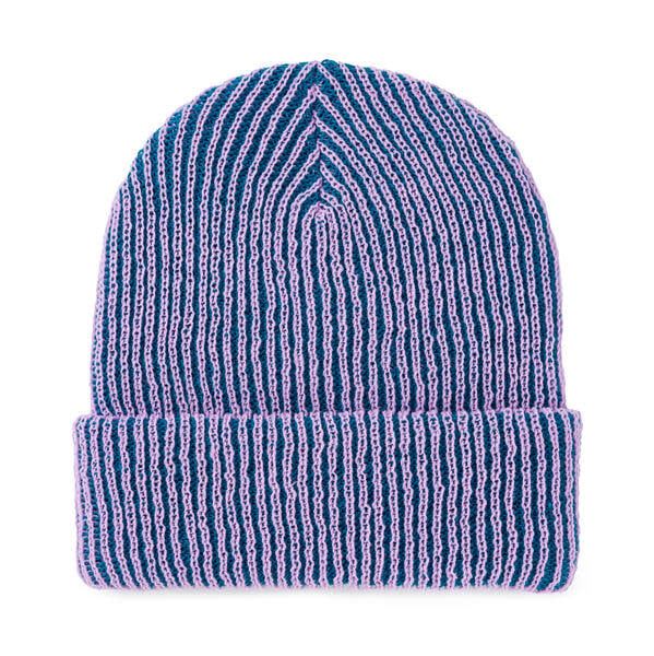 Verloop Simple Rib Beanie Teal Lilac