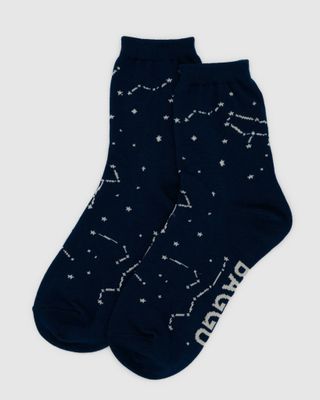 Baggu Crew Socks Constellation Midnight