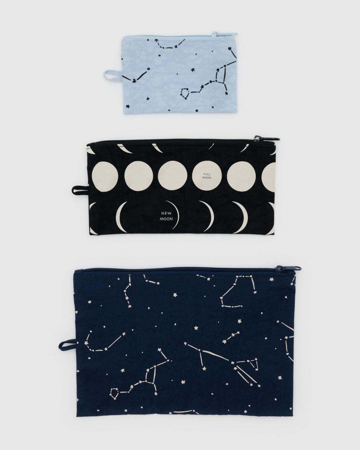 Baggu Flat Pouch Set Night Sky
