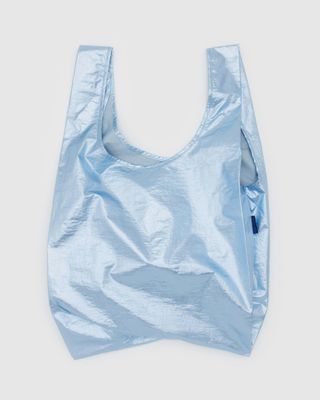 Baggu Reusable Bag Standard Metallic Light Blue