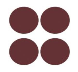 Graf &amp; Lantz Coaster Round 4 pack Burgundy
