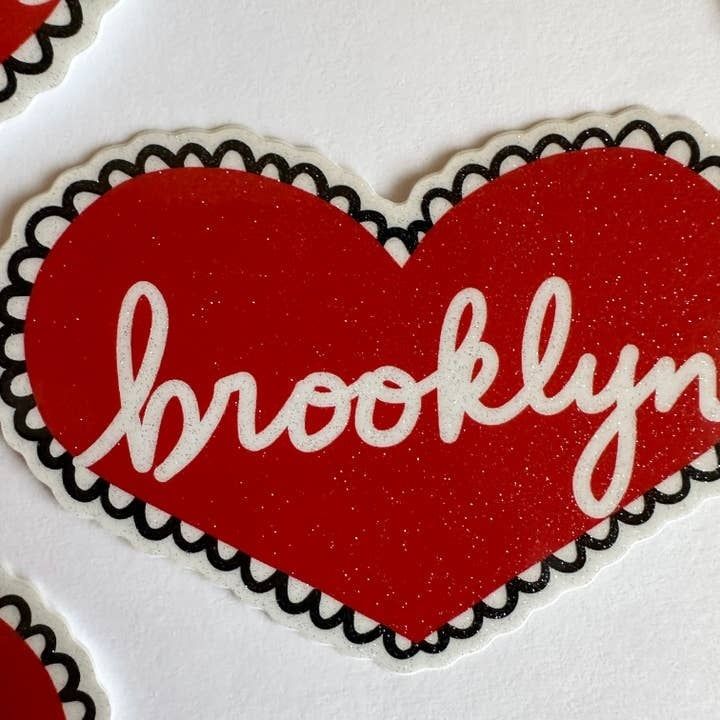 Brooklyn New York Heart Sticker