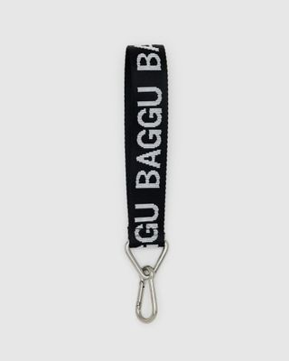 Baggu Logo Keychain Black and White
