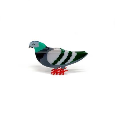 Rainbow Unicorn Paulie the Pigeon Hair Claw