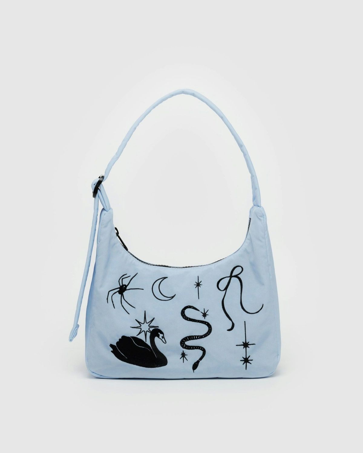 Baggu Mini Nylon Shoulder Bag Embroidered Ballet Icons