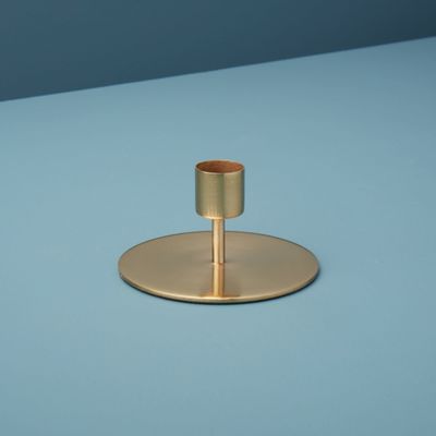 Be Home Gold Taper Candle Holder Short