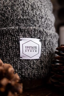 Upstate Stock 11" Beanie Wool/Nylon USA Charcoal