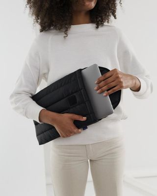 Baggu Puffy Laptop Sleeve  Black 13"/14"