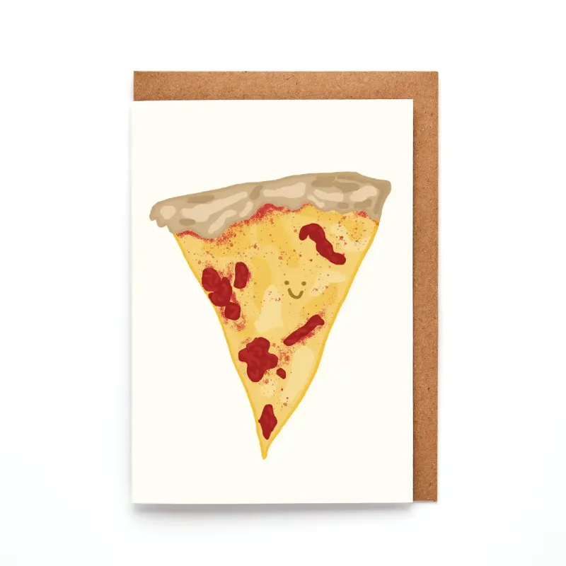 Pizza Mini Greeting Card