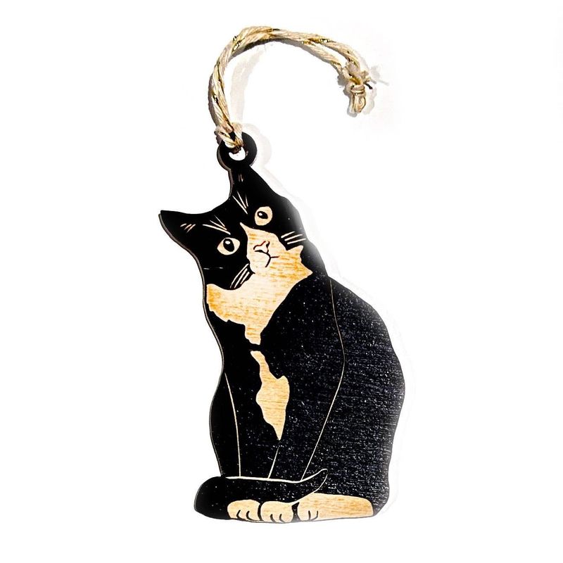 Black Tuxedo Cat Ornament