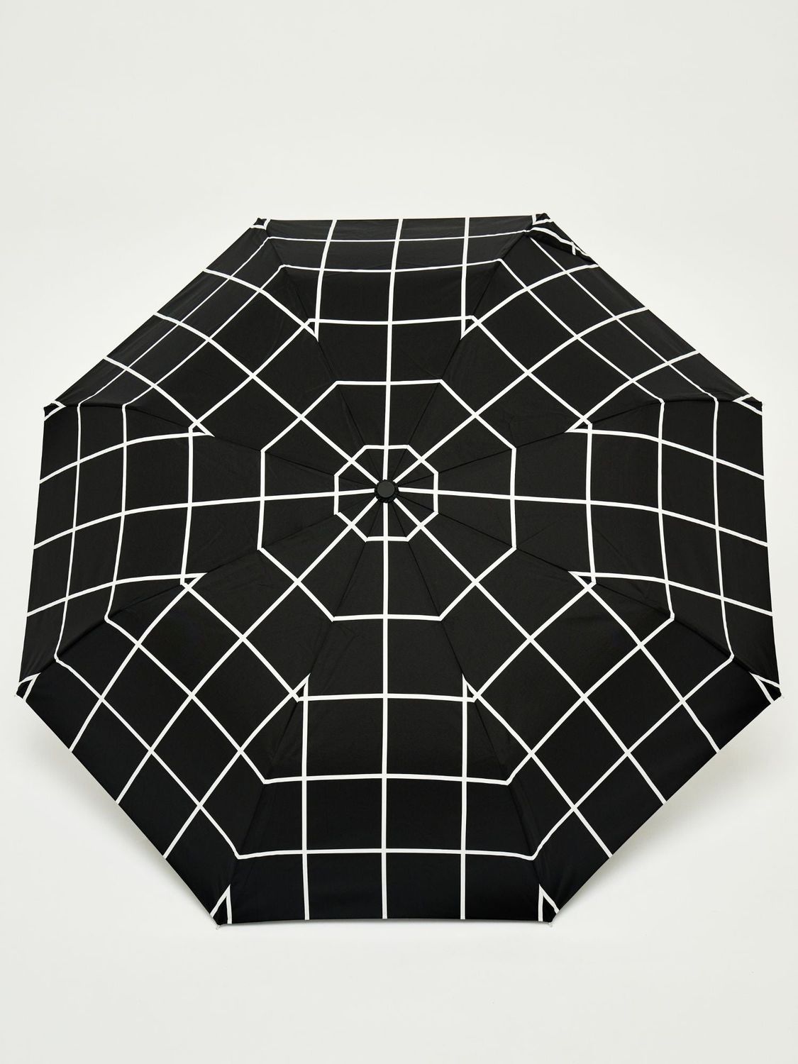 Original Duckhead Black Grid Compact Umbrella