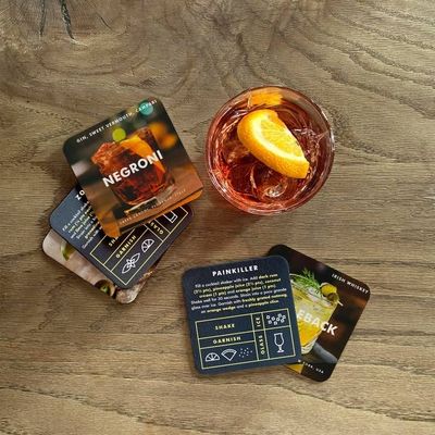 Iron &amp; Glory Mixologist Cocktail Coasters