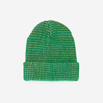 Verloop Simple Grid Beanie Kelly Green