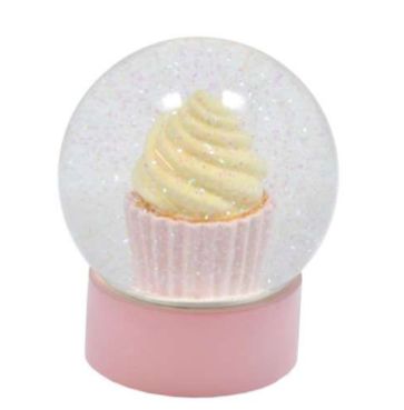 Cupcake Waterglobe Resin Decor