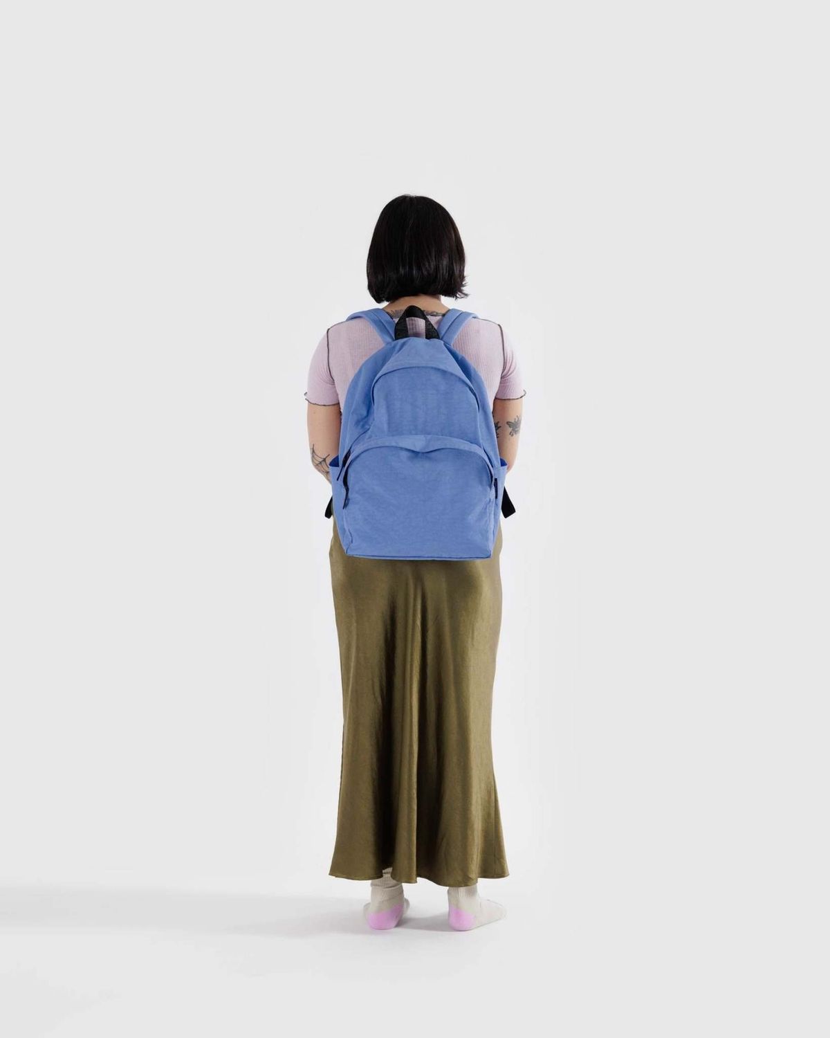 NWT BAGGU Large Nylon Backpack Baggu Large Nylon Backpack Pansy Blue main image 2