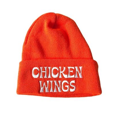 Silver Spider Chicken Wings Knit Beanie Hat