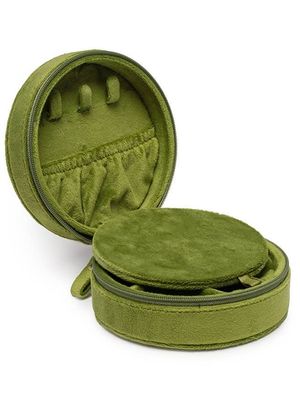 Velvet Jewelry Case Martini Olive
