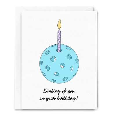 Dinking of You On Your Birthday Card