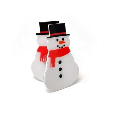 Rainbow Unicorn Snowman Hair Claw