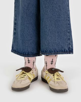 Baggu Crew Socks Ballet Icons