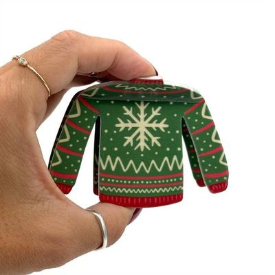 Rainbow Unicorn Ugly Christmas Sweater Hair Claw