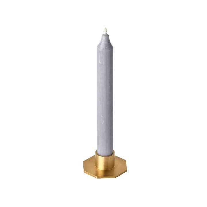 Brass Candle Holder Octagon