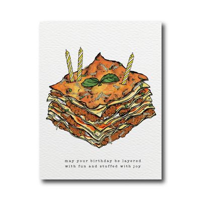 Birthday Lasagna