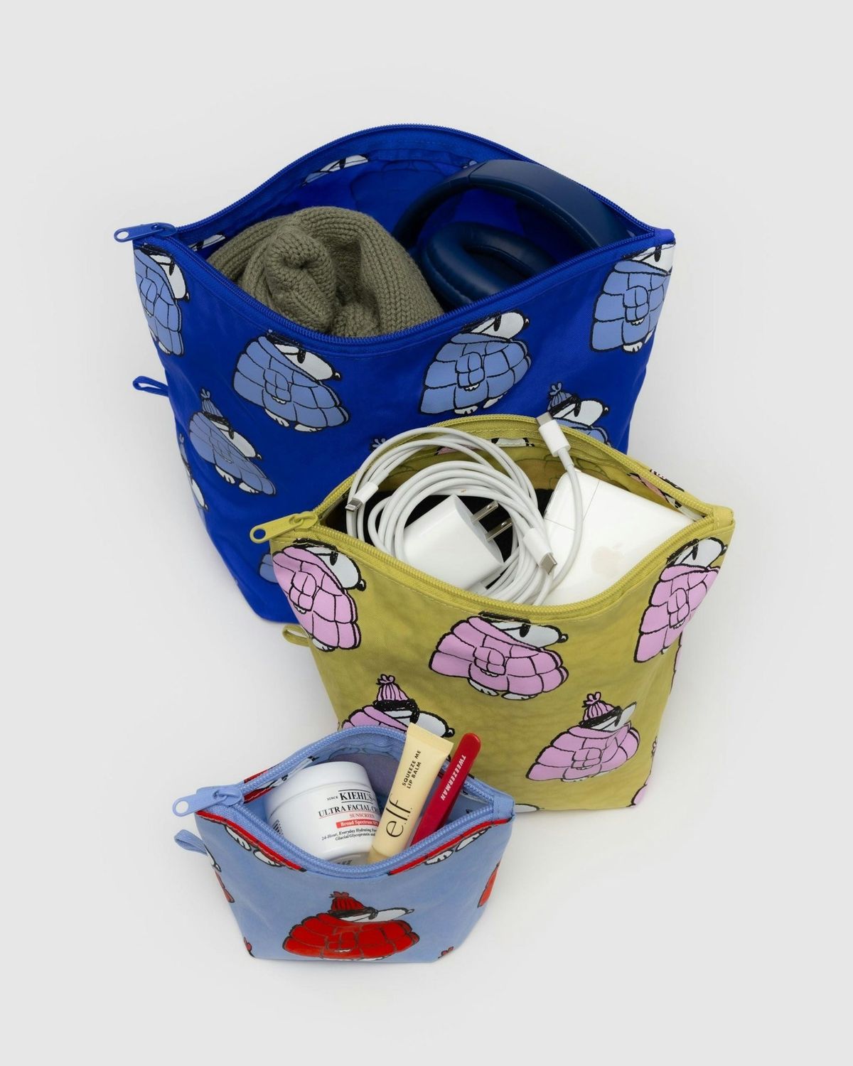 Baggu Go Pouch Set Puffer Snoopy