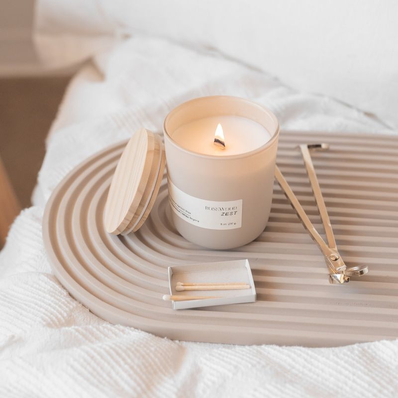 Matte Cream Jar Candle Golden Chai Latte