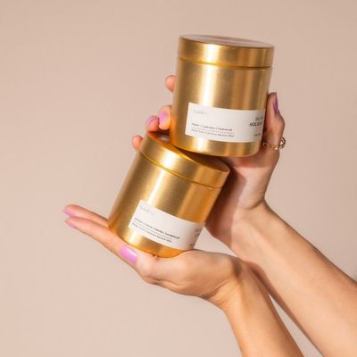 Gold Jar Candle Holiday Bakeshop
