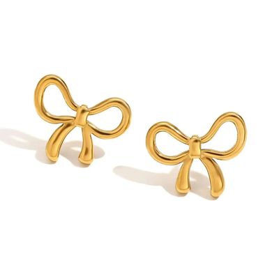 Dainty Minimalist Bow Earrings
