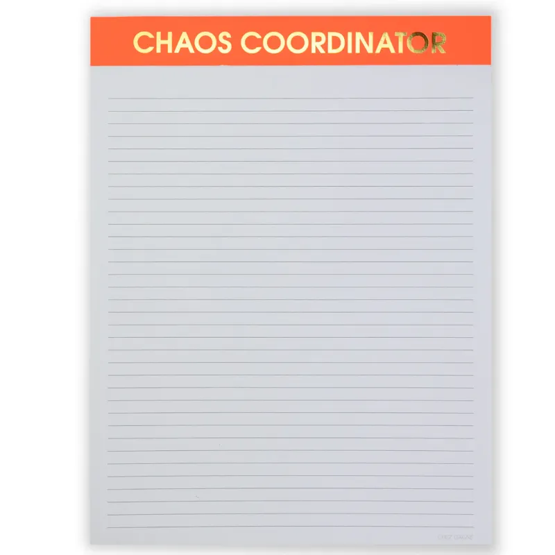 Large Notepad - Chaos Coordinator
