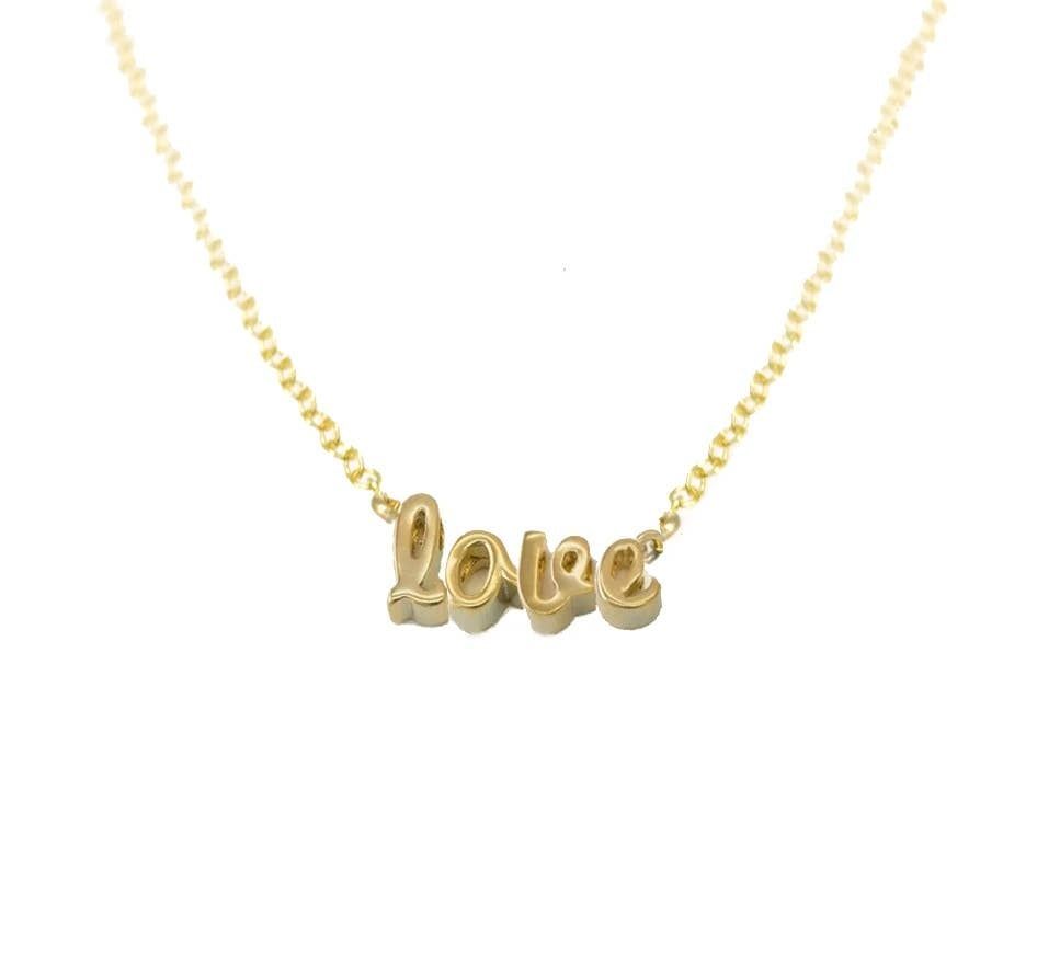 Selah Vie Love Necklace 18&quot; 14K Gold Filled
