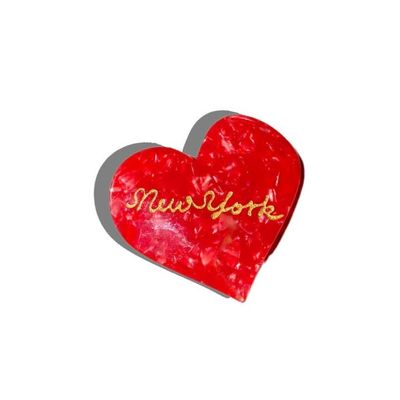 Solar Eclipse New York Heart Hair Claw