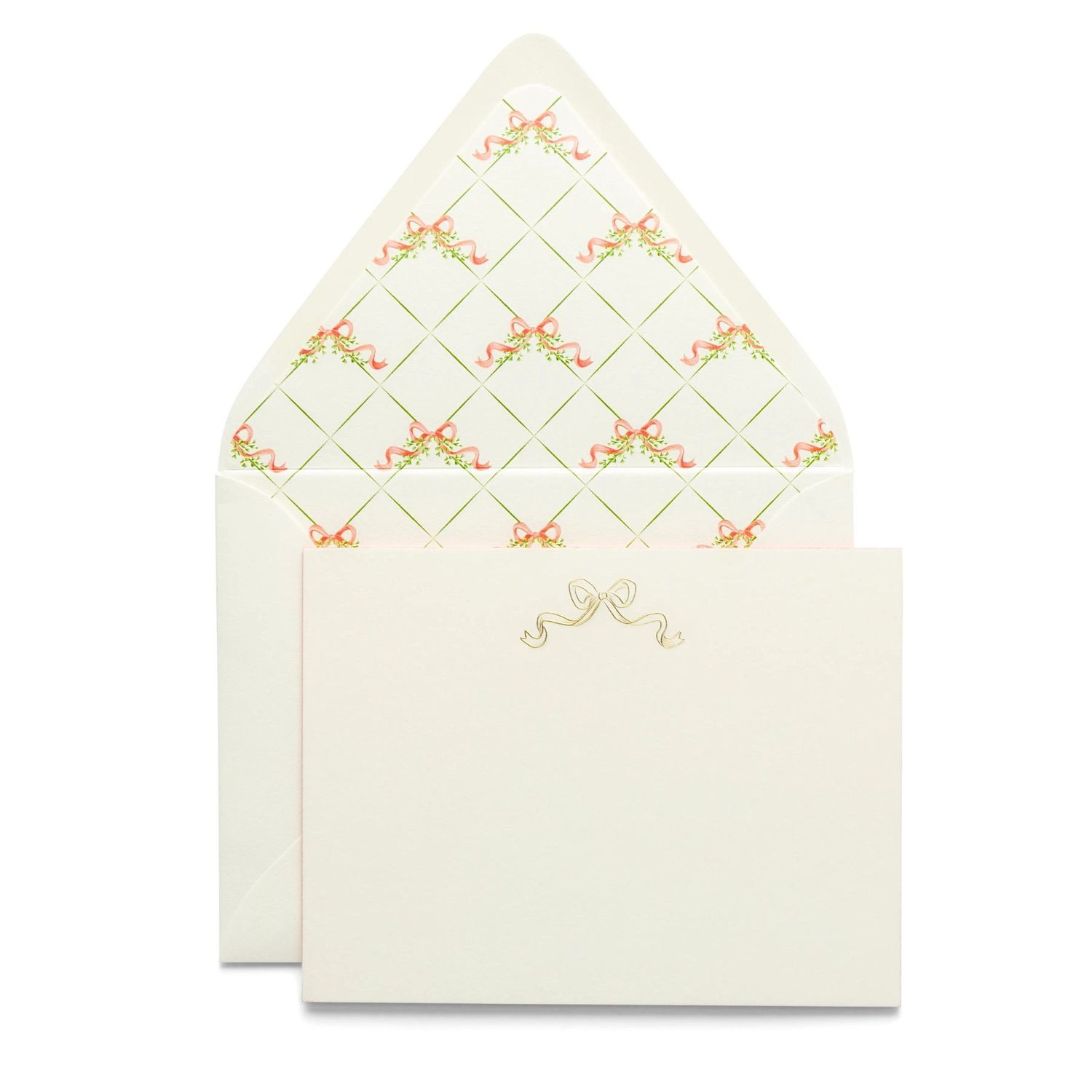 Bow | Fancy Pants Engraved Flat Notecards
