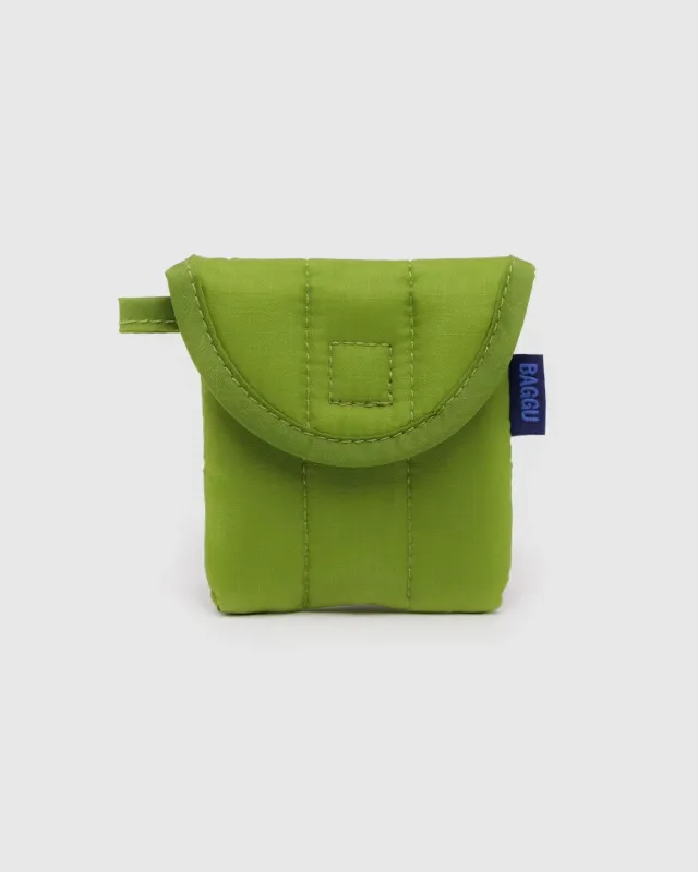 Baggu Puffy Earbuds Case Green Juice