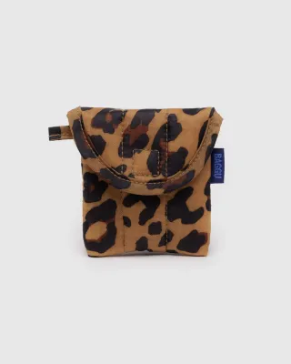 Baggu Puffy Earbuds Case Leopard