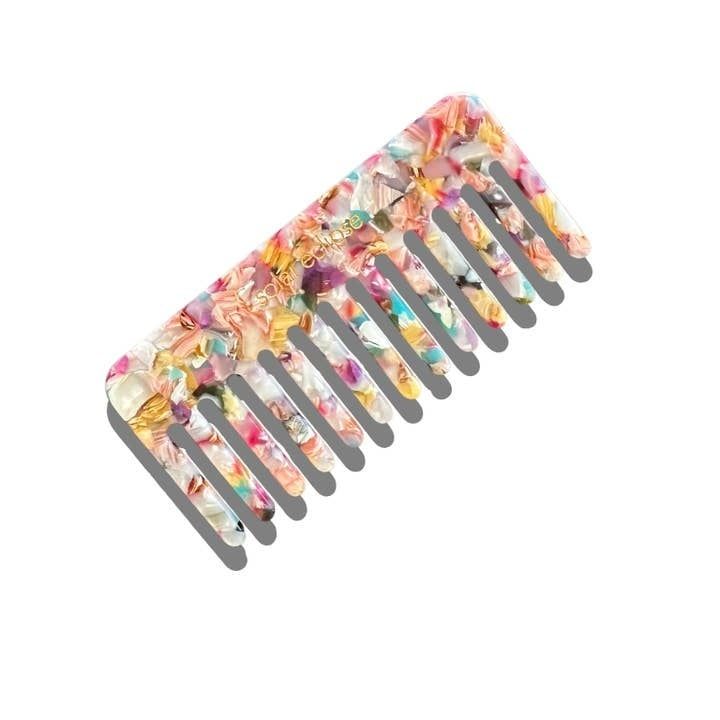 Detangling  Wide Tooth Comb Multi-Tortoise