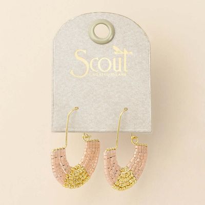Miyuki U-Hoop Earring Blush Gold