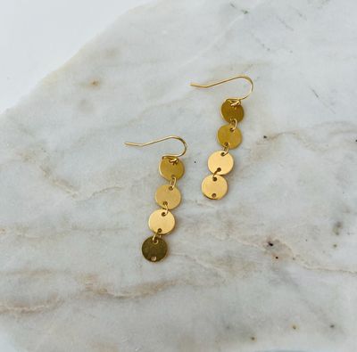 Large Layered Disc Earrings
