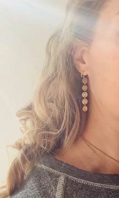 Large Layered Disc Earrings