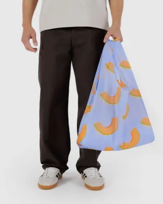 Baggu Reusable Bag Standard Cantaloupe Blue