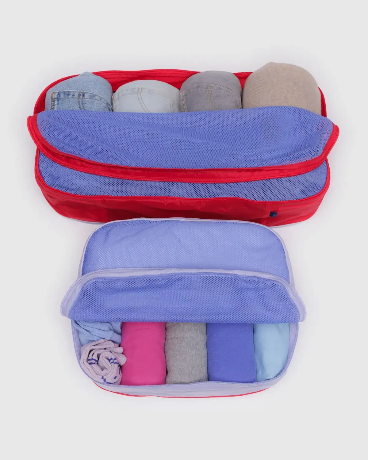 Baggu Large Packing Cube Set Mesh Berry Mix