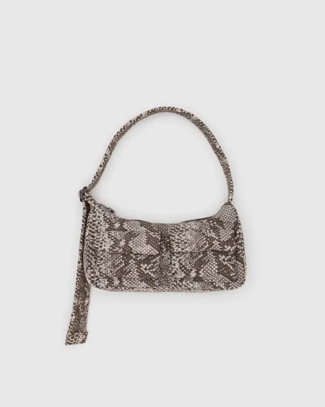 Baggu Cargo Shoulder Bag Snakeskin
