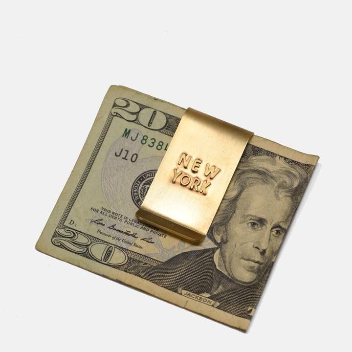 Curated Basics New York Brass Money Clip